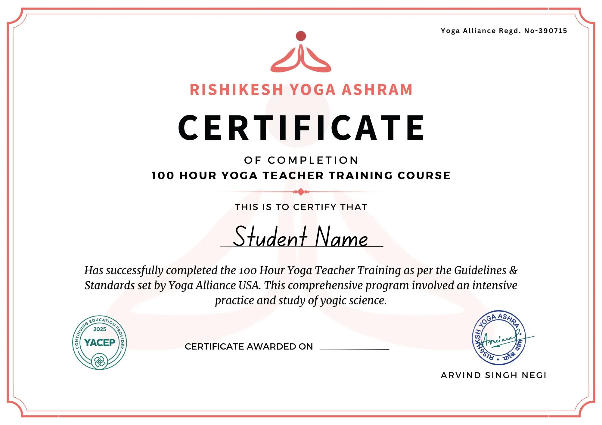 Yoga Alliance RYS 200